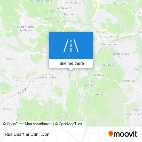 Rue Quartier Otin map