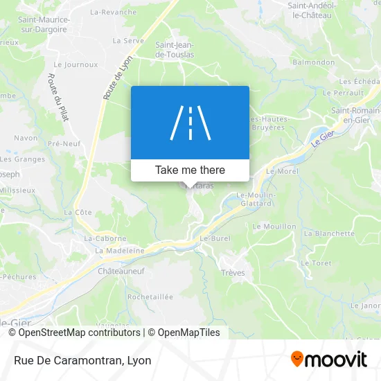 Rue De Caramontran map