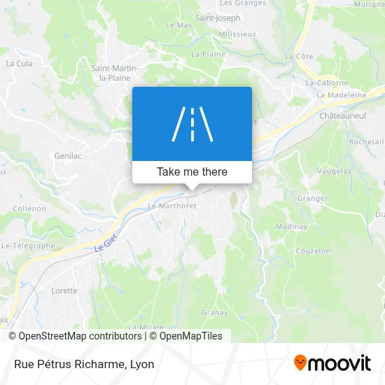 Rue Pétrus Richarme map