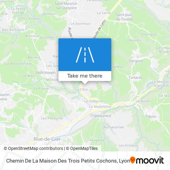 Chemin De La Maison Des Trois Petits Cochons map
