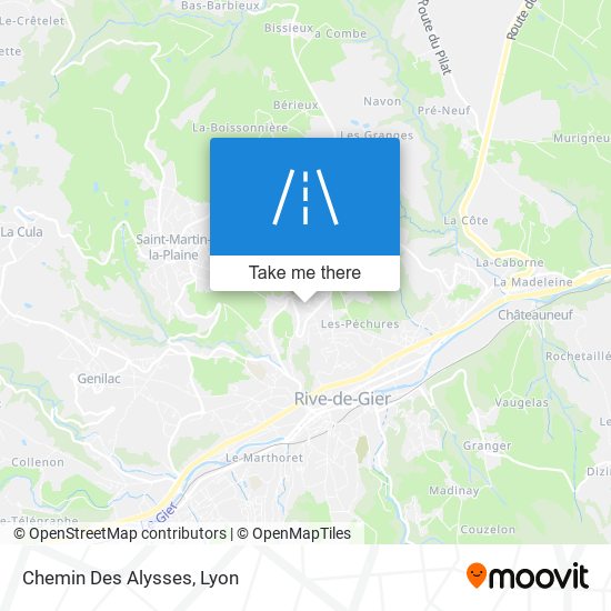 Chemin Des Alysses map