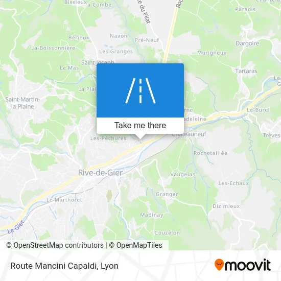 Route Mancini Capaldi map