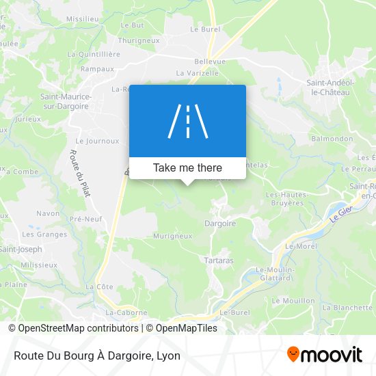 Route Du Bourg À Dargoire map