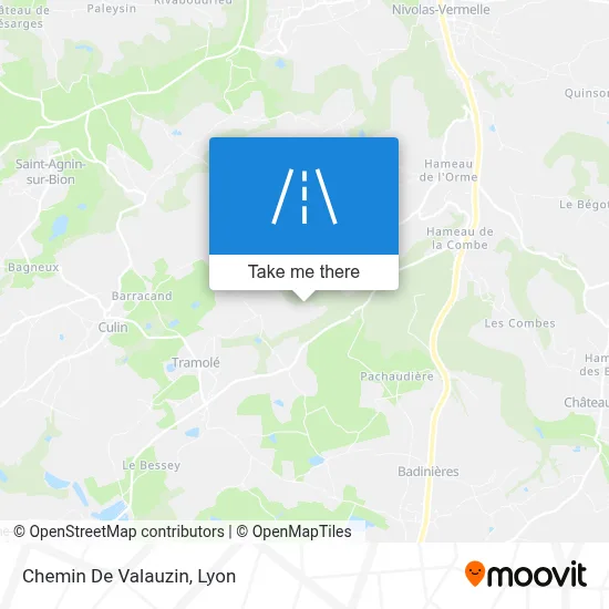 Chemin De Valauzin map