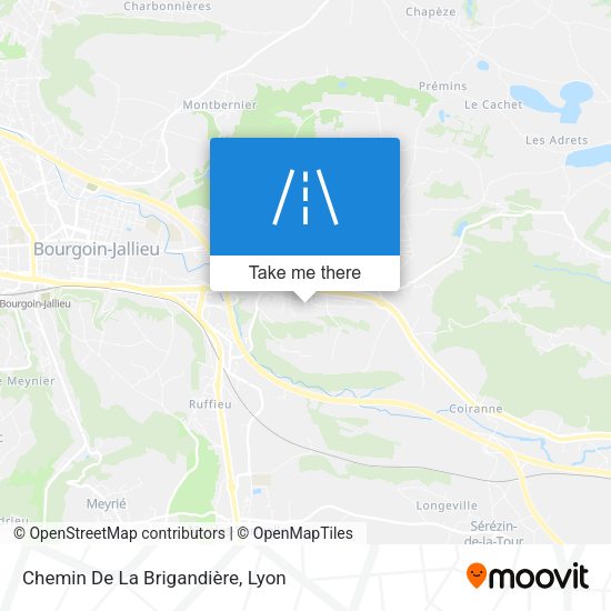 Chemin De La Brigandière map