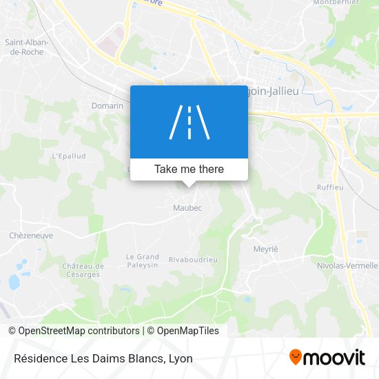 Résidence Les Daims Blancs map