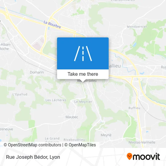 Rue Joseph Bédor map