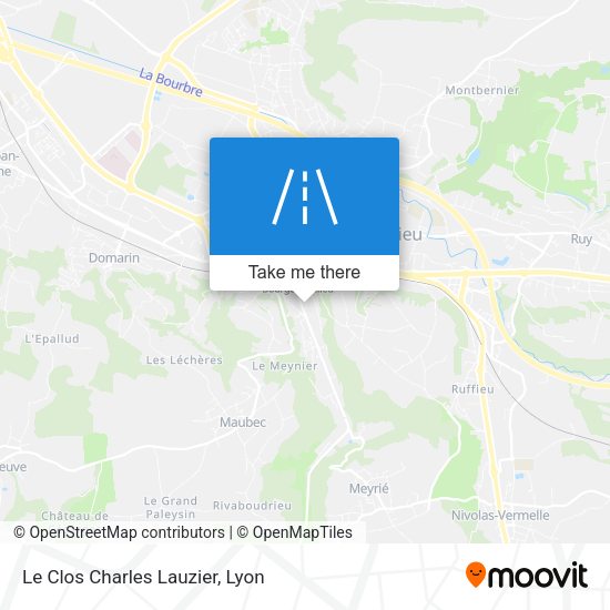 Le Clos Charles Lauzier map