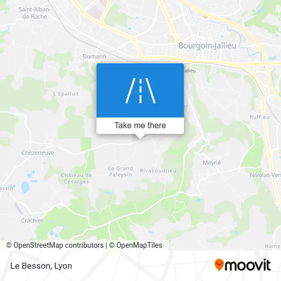 Mapa Le Besson