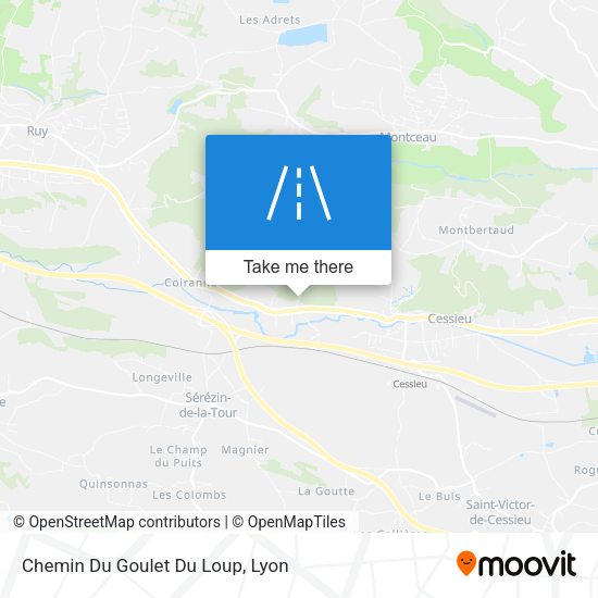 Chemin Du Goulet Du Loup map