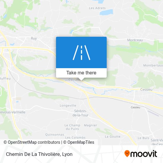 Chemin De La Thivolière map