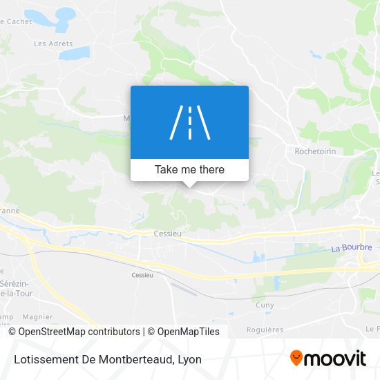 Lotissement De Montberteaud map