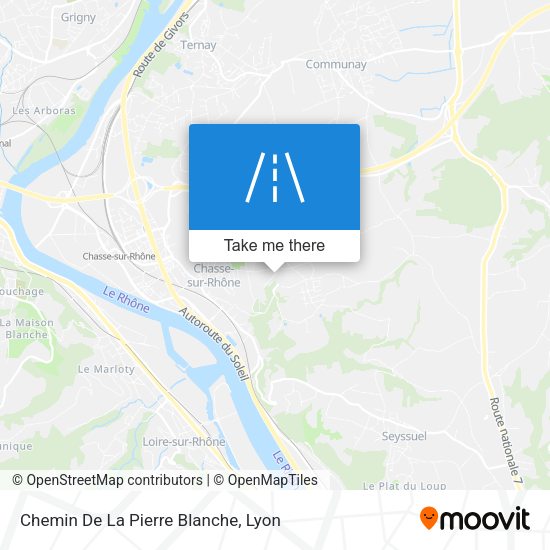 Chemin De La Pierre Blanche map