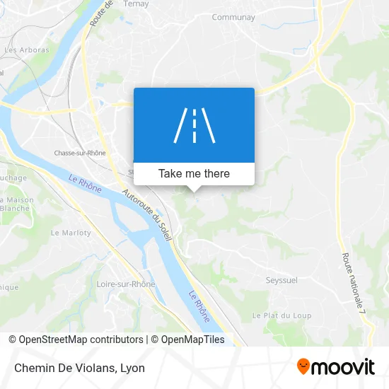 Chemin De Violans map