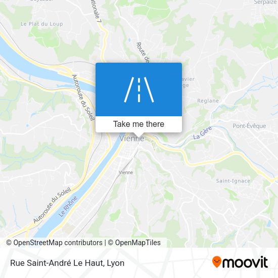 Rue Saint-André Le Haut map