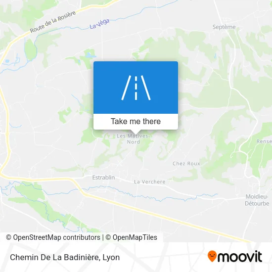 Chemin De La Badinière map