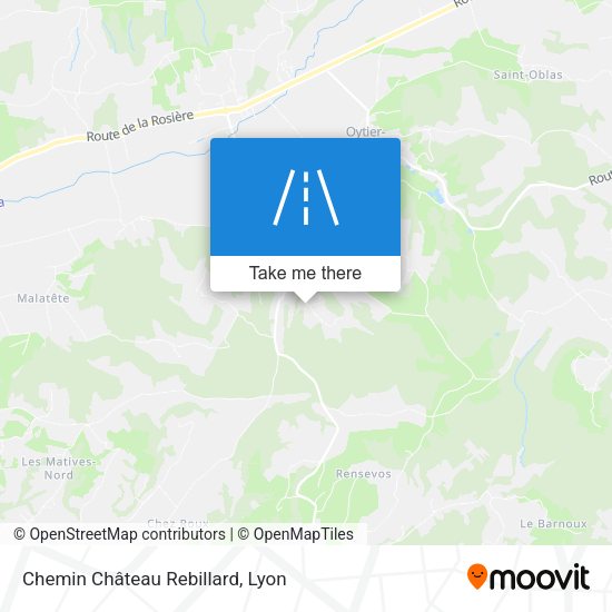 Chemin Château Rebillard map