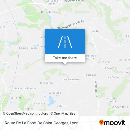 Route De La Forêt De Saint-Georges map