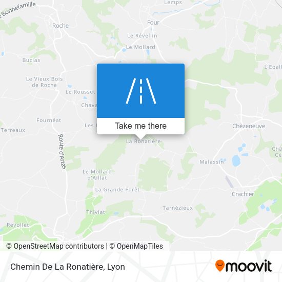 Chemin De La Ronatière map