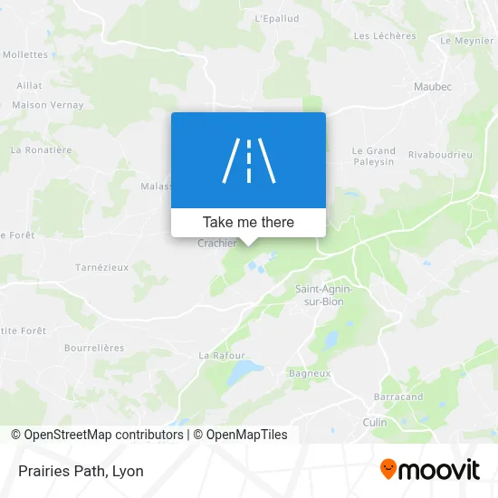 Chemin Des Prairies map