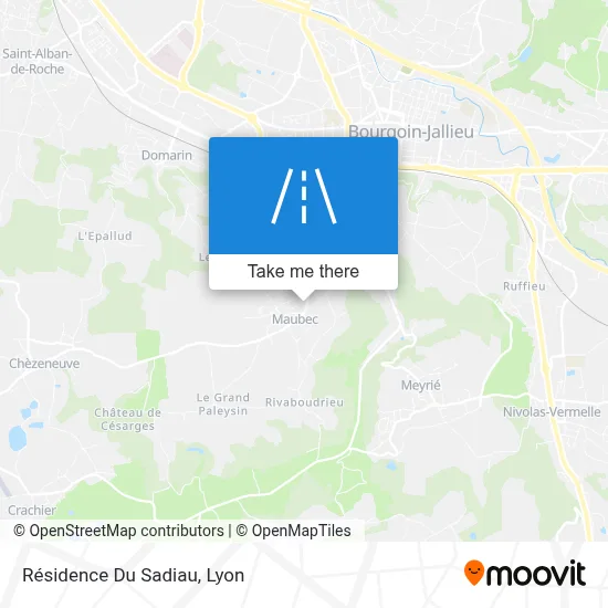Résidence Du Sadiau map