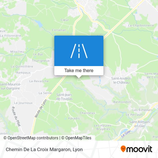 Chemin De La Croix Margaron map