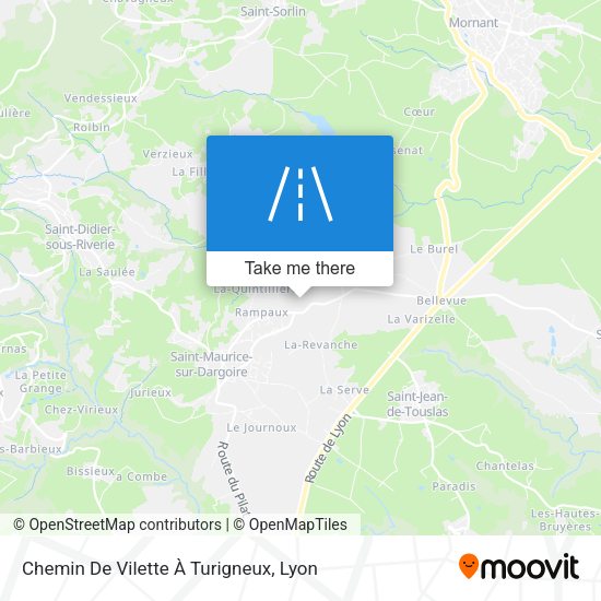 Chemin De Vilette À Turigneux map