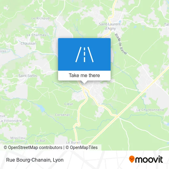 Rue Bourg-Chanain map
