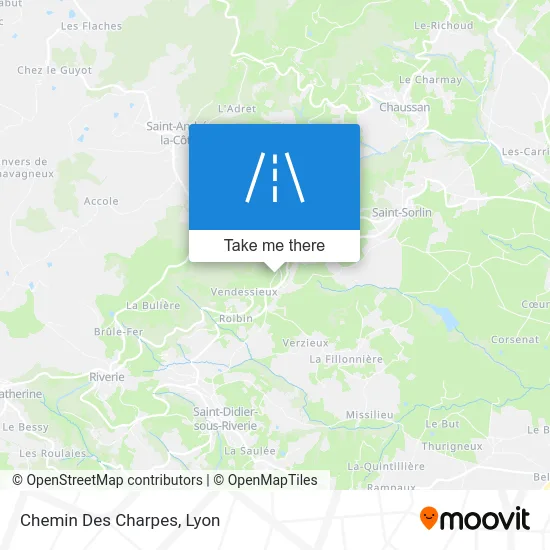 Chemin Des Charpes map