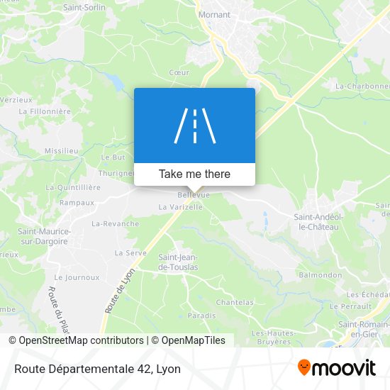 Route Départementale 42 map