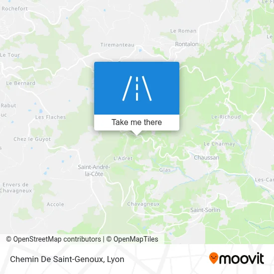 Chemin De Saint-Genoux map