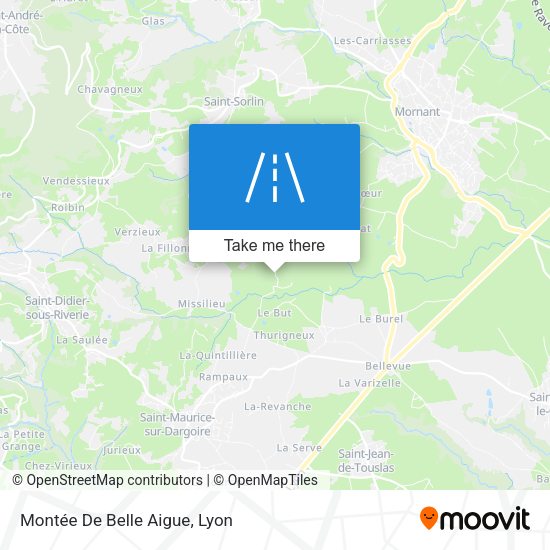 Montée De Belle Aigue map