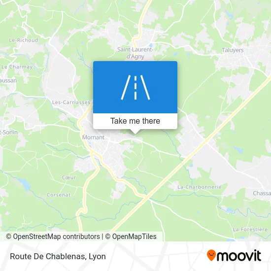 Route De Chablenas map