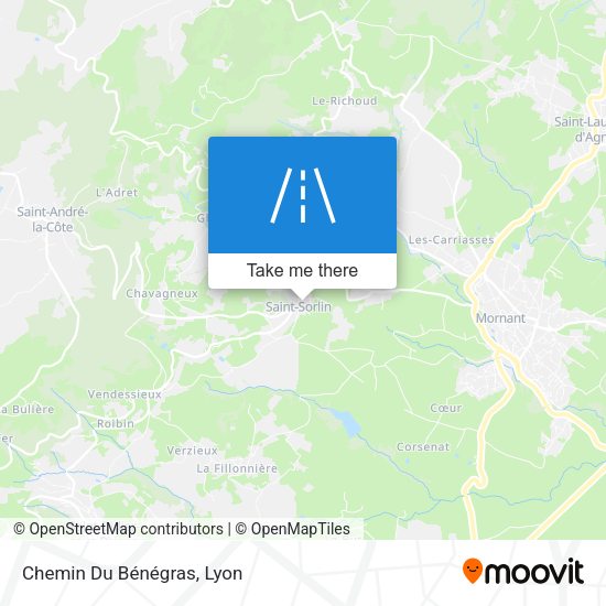 Chemin Du Bénégras map
