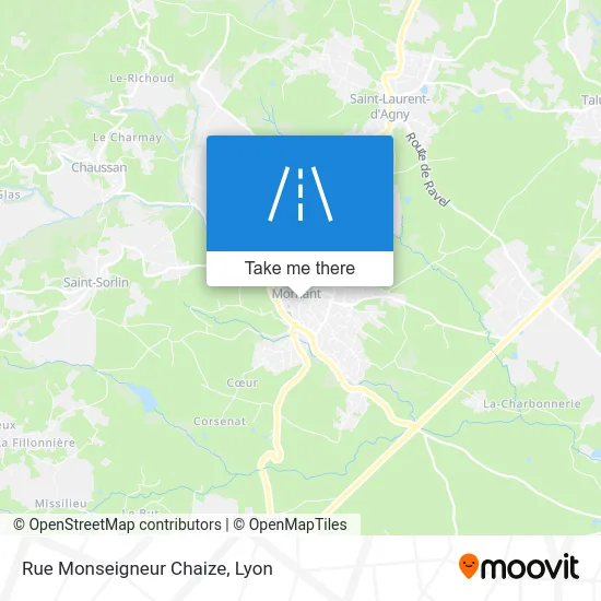 Mapa Rue Monseigneur Chaize