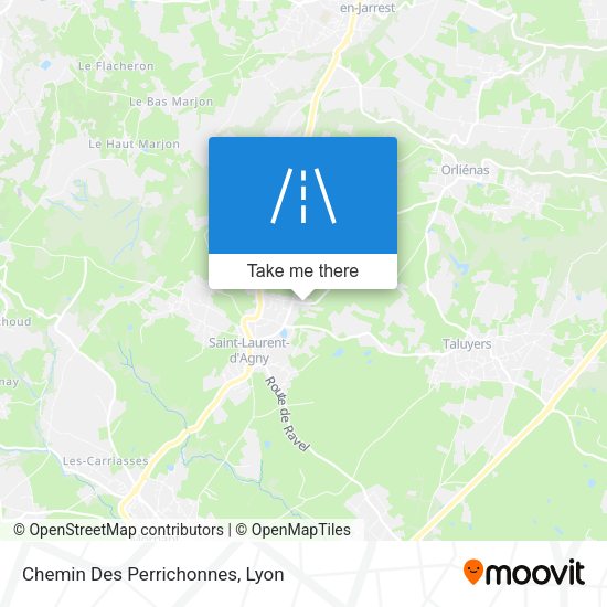 Chemin Des Perrichonnes map