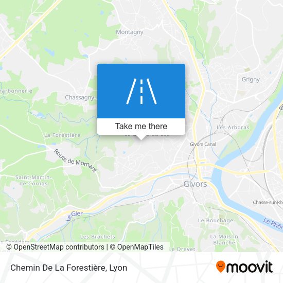 Chemin De La Forestière map