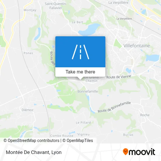 Montée De Chavant map