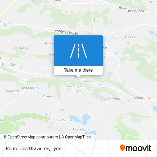 Route Des Gravières map