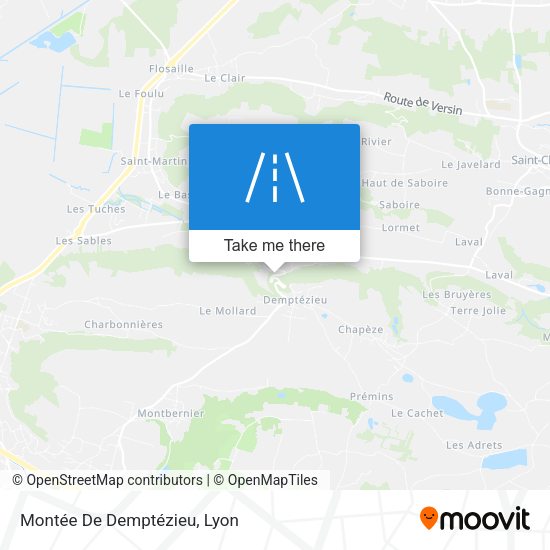 Montée De Demptézieu map