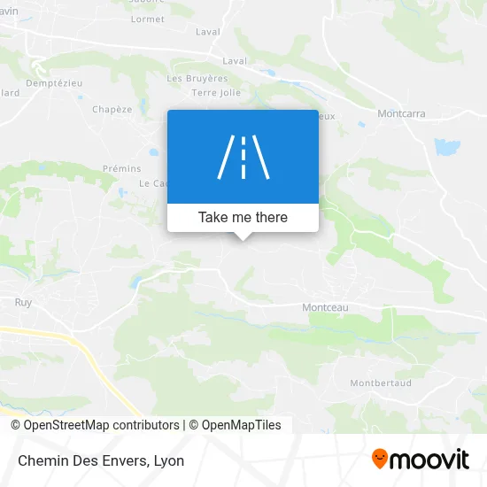 Chemin Des Envers map