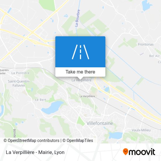 La Verpillière - Mairie map