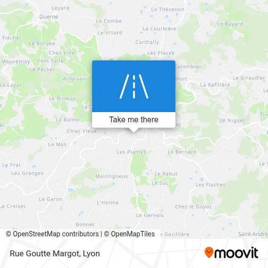 Rue Goutte Margot map