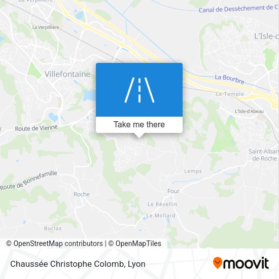 Chaussée Christophe Colomb map