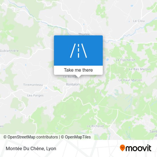 Montée Du Chêne map