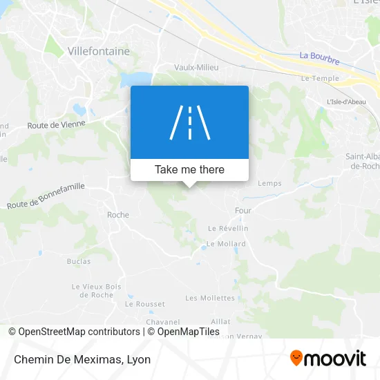 Chemin De Meximas map