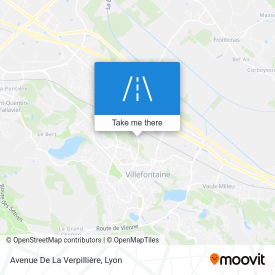Avenue De La Verpillière map
