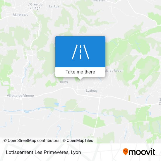 Lotissement Les Primevères map