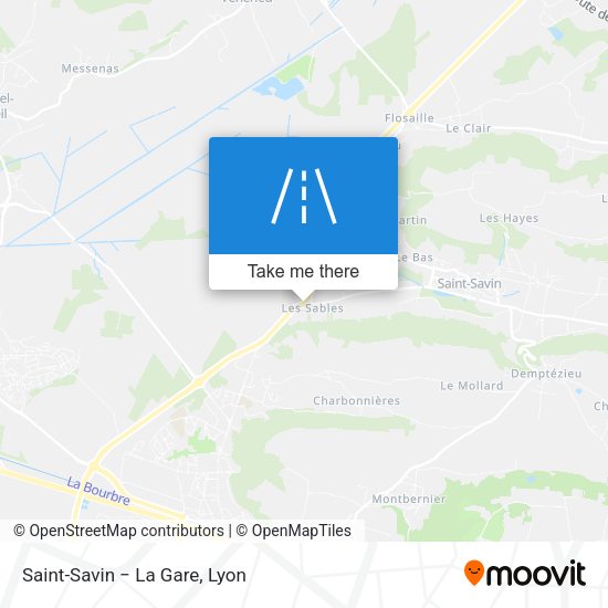 Saint-Savin − La Gare map
