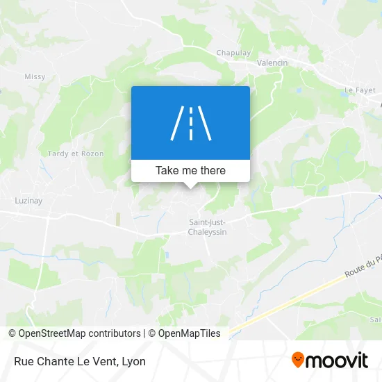 Rue Chante Le Vent map
